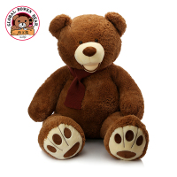 围巾贝乐熊大号泰迪熊公仔毛绒玩具抱抱熊偶布娃娃抱枕生日女