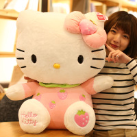 hellokitty公仔抱枕毛绒玩具凯蒂猫哈喽kitty布娃娃圣诞节女