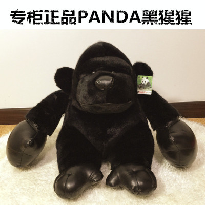 正版Panda大猩猩金刚公仔毛绒玩具大号黑熊猴子玩偶抱枕娃娃