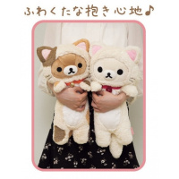 现货 日本正品限定 轻松熊 花猫猫咪大号 松弛小熊 毛绒公仔抱枕