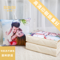 照片来图定制diy定做车上情侣午睡靠枕头汽车载空抱枕被子两用