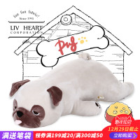 LIVHEART巴哥犬毛绒玩具可爱八哥犬公仔娃娃抱枕玩偶生日女生