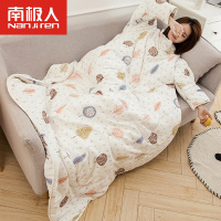 南极人毯子抱枕被子两用沙靠枕午睡枕卡通多功能型折叠家用车载