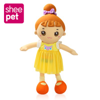 sheepet舒宠毛绒儿童玩具穿衣凯伦娃娃可爱雪花粒抱枕公仔送女生