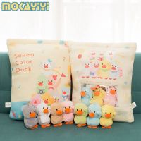 一大袋子仿真小鸭饼干毛绒玩具零食抱枕 一群鸭子公仔玩偶抱枕
