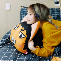 carihome暖手抱枕冬季卡通两用毛绒女生插手抱枕可爱学生暖手枕