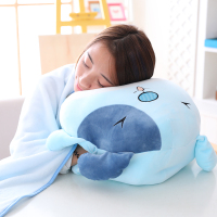 可爱狗狗暖手抱枕捂手枕两用被子插手毛绒玩具娃娃女孩生日