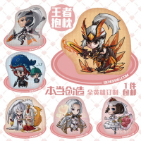 王者荣耀周边抱枕靠垫动漫毛绒公仔玩具定制 李白韩信孙悟空本当