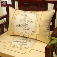 华幔盛庭绣花抱枕沙靠背靠垫含芯床头靠办公大号靠枕腰枕定做