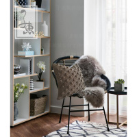 北欧美式粗毛线针织扣子抱枕 儿童样板间棒针靠垫套 浅咖啡