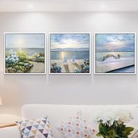 沙背景墙挂画北欧客厅装饰画现代简约餐厅壁画墙画风景家居卧室