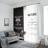 2018新窗帘成品简约现代遮光北欧客厅卧室ins风免打孔罗马帘老虎