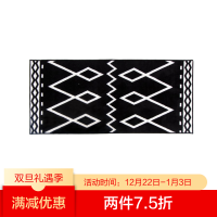 [青山美宿]黑白北欧简约设计师地毯床边毯进垫客厅飘窗地毯
