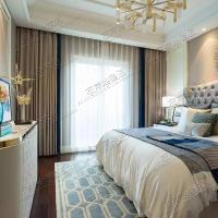 现代蓝色欧式美式宜家地毯客厅茶几沙卧室床边书房手工腈纶地毯