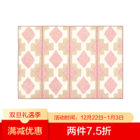 【青山美宿】花漾粉清新北欧地毯垫春夏设计师可机洗简约客厅卧室