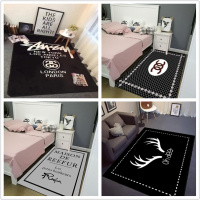 ins风格潮牌地毯可爱粉色少女心公主地垫客厅卧室床边毯长方形