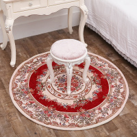 圆形地毯电脑椅垫欧式防滑脚垫家用客厅卧室书房转椅垫子篮地垫
