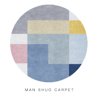 北欧ins圆形地毯现代简约风篮转椅客厅卧室地垫/书房衣帽间拍照