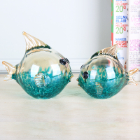 北欧简约晶鱼电视柜摆件现代家居装饰品客厅工艺品摆设乔迁礼品