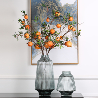 复古怀旧玻璃花瓶透明插花花店咖啡厅北欧装饰品高工艺品摆件欧式