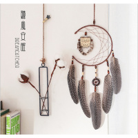 月亮北欧风格猫头鹰捕梦室内装饰挂饰寝室挂件滤梦礼品