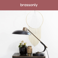 brassonly北欧客厅玄关墙面简约铜挂件精品创意流苏金属挂饰