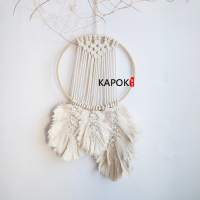 北欧ins捕梦挂毯挂饰手工件饰品民宿客厅编织竹圈壁挂流苏礼品