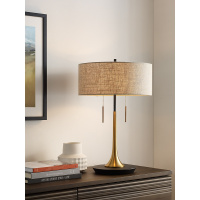 登对 美式台灯卧室床头灯客厅简约后现代轻奢北欧创意温馨台灯