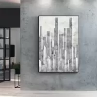 柏轩 现代北欧风格建筑装饰画 书房办公室挂画玄关壁画