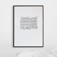 北欧装饰画音乐房客厅创意挂画琴谱乐谱手稿艺术壁画 肖邦圆舞曲