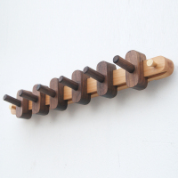 玄关装饰衣帽架挂钩壁挂实木 墙上挂衣钩钥匙挂钩挂衣架 北欧创意