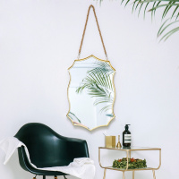 NASO那所 北欧壁挂半身镜子 卧室贴墙全身穿衣镜 欧式简约浴室镜