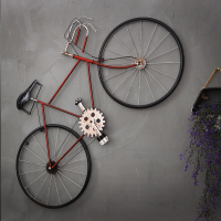 纽约公寓loft工业风复古铁艺自行车壁挂饰酒吧墙面装饰品咖啡馆