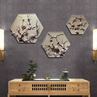 创意墙面装饰挂件背景墙立体餐厅玄关新中式房间壁挂客厅装饰画