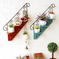 法慕小城欧式创意家居客厅阳台花架挂钩咖啡厅墙面装饰品