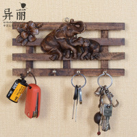 泰式复古小象装饰壁挂衣帽架创意服装店玄关口墙饰墙上钥匙挂钩