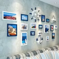 地中海风格装饰画客厅沙背景墙面挂画现代简约餐厅壁画卧室墙画