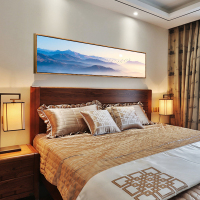 沙背景墙挂画现代简约客厅装饰画山风景画卧室背景墙装饰壁画