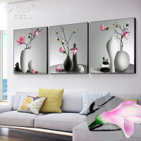 客厅装饰画现代简约沙背景墙挂画烤瓷浮3D立体晶浮画壁画