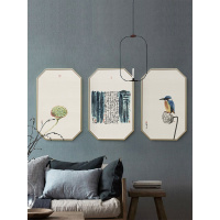 薛继业x仟象映画 新中式客厅装饰画 民宿玄关书房挂画艺术壁画鸟