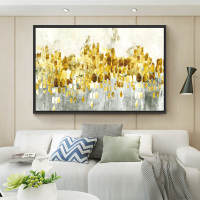 客厅电表箱装饰画沙背景墙现代简约大气抽象墙画大幅大尺寸挂画