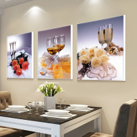 餐厅墙面装饰现代简约壁画饭厅挂画简欧式装饰创意个性晶画墙画