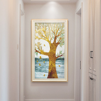 客厅装饰画欧式餐厅玄关招财组合挂画沙背景墙大气壁画美式油画