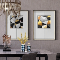 现代玄关装饰画客厅抽象壁画餐厅酒店会所个性壁画多联组合挂画