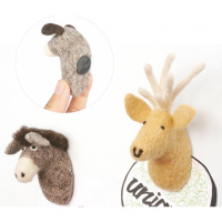 100%羊毛 天然植物染色 冰箱贴 进口 日本设计 动物 羊毛毡