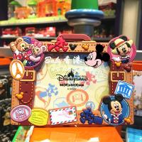 香港迪士尼正品米奇米妮达菲雪莉玫旅行箱造型卡通相框相架冰箱贴