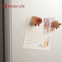 树德生活馆个性冰箱贴装饰创意可爱动物立体diy磁铁猪便签留言夹