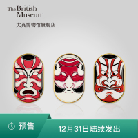 大英博物馆官方东瀛面具冰箱贴套装创意磁铁日用浮世绘风礼品预售