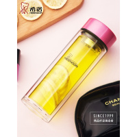 希诺杯女士便携玻璃杯 过滤耐热花茶杯旗舰店官正品创意杯子