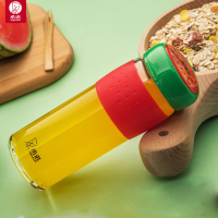 希诺玻璃杯绿茶杯便携简约清新单层创意果杯加厚防烫手耐热杯子